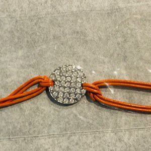 Lia Sophia Orange & Crystal Spotlight Bracelet ONE SIZE